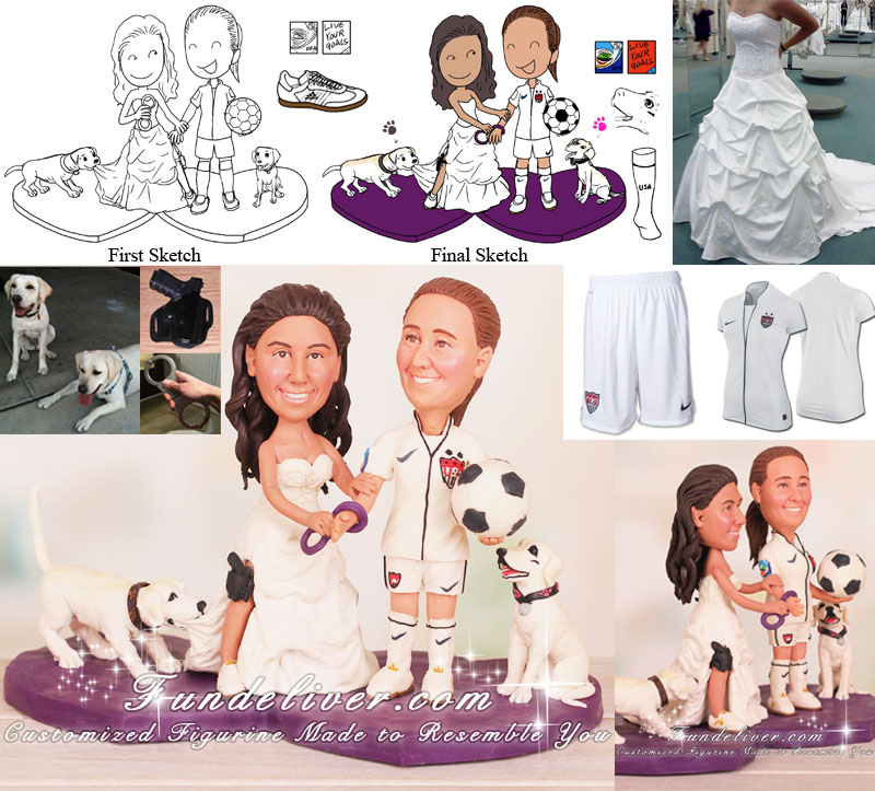 Lesbian Wedding Cake Toppers